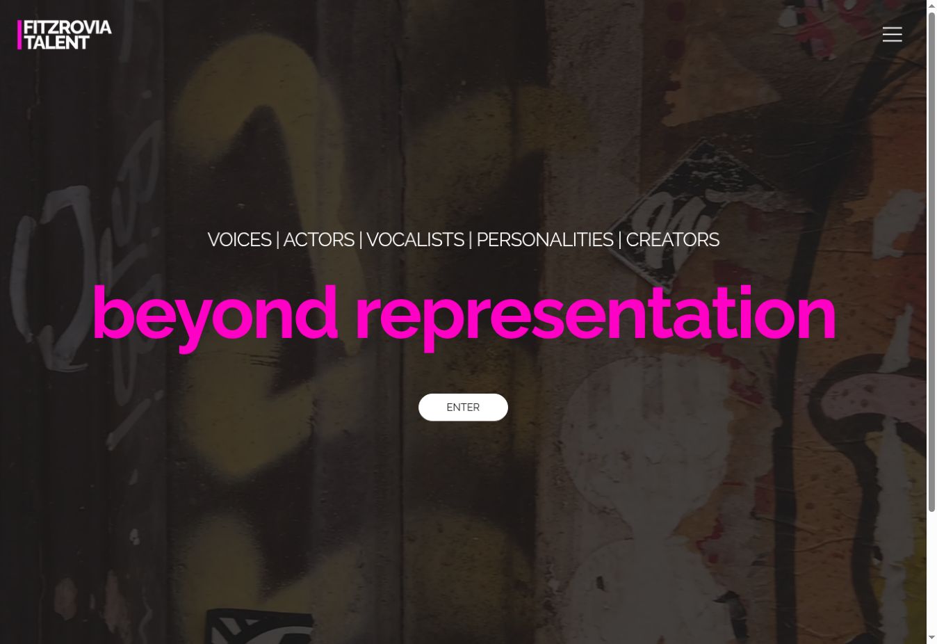 Fitzrovia Talent homepage